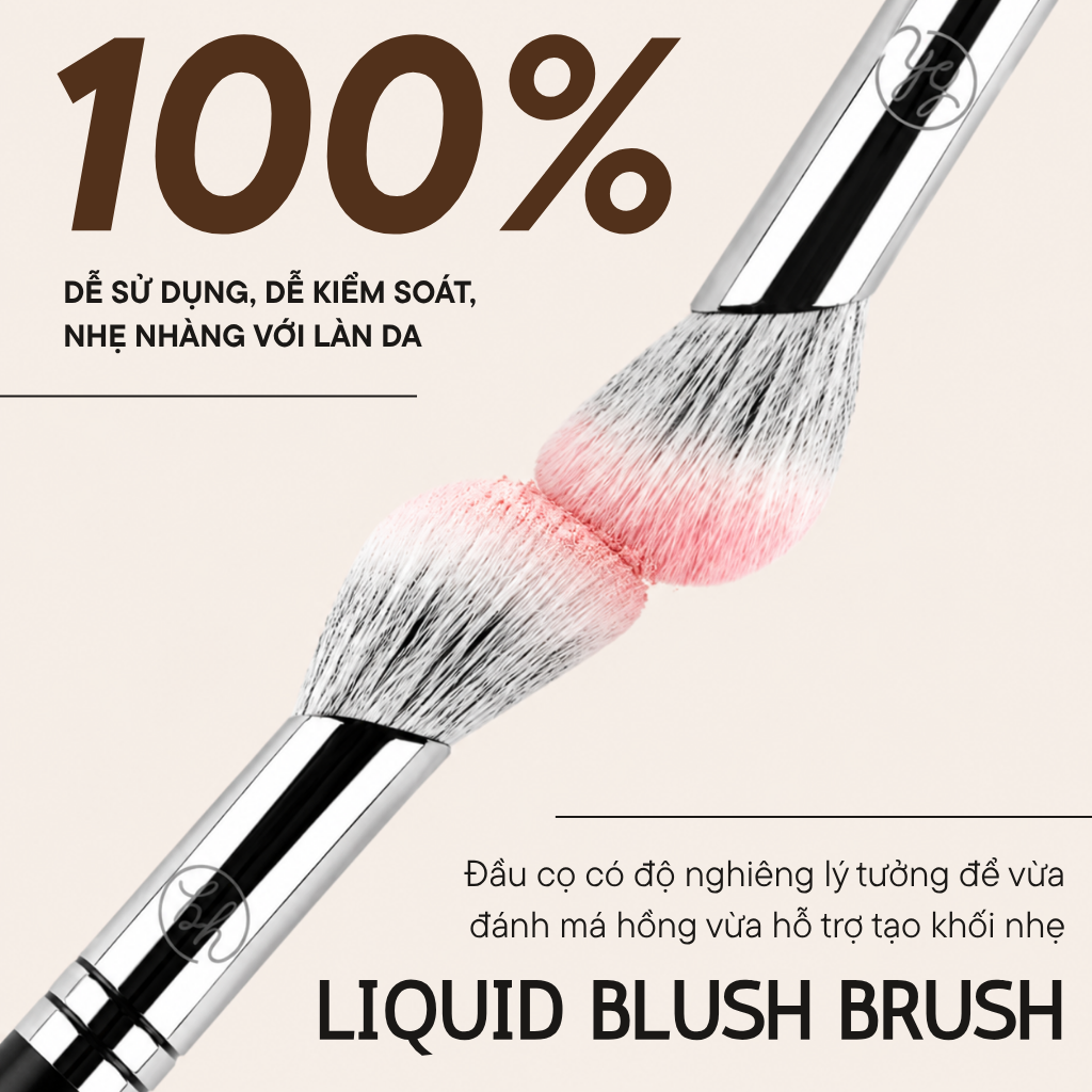 Cọ Má Hồng Dạng Kem BH Cosmetics Liquid Blush Brush BH277